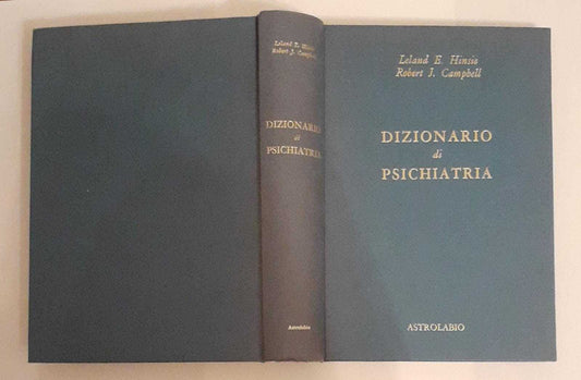 Dizionario di psichiatria - copertina