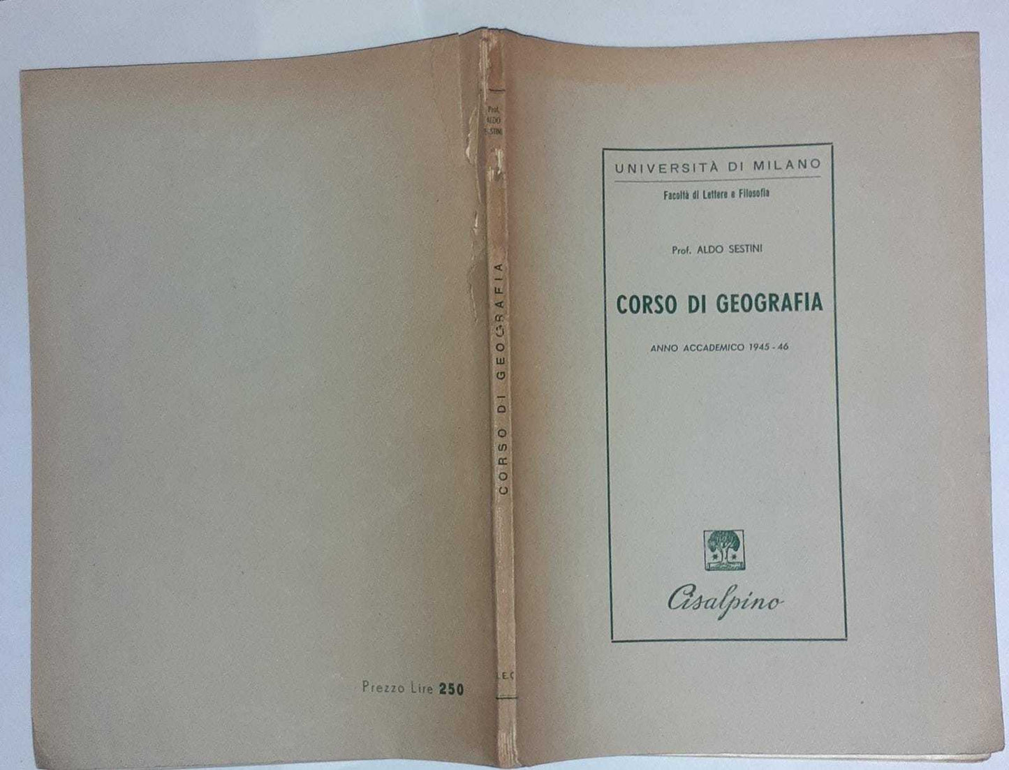 Corso di geografia. Anno accademico 1945-46 - copertina