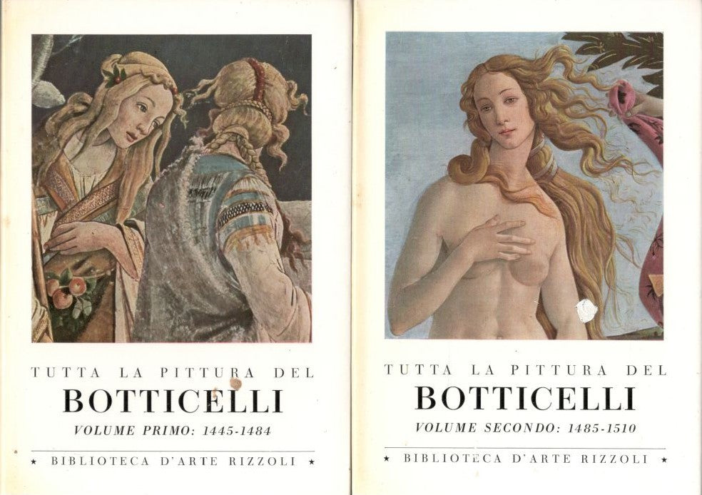 Tutta la pittura del Botticelli, volume primo 1445-1484 e volume secondo 1485-1510 - copertina