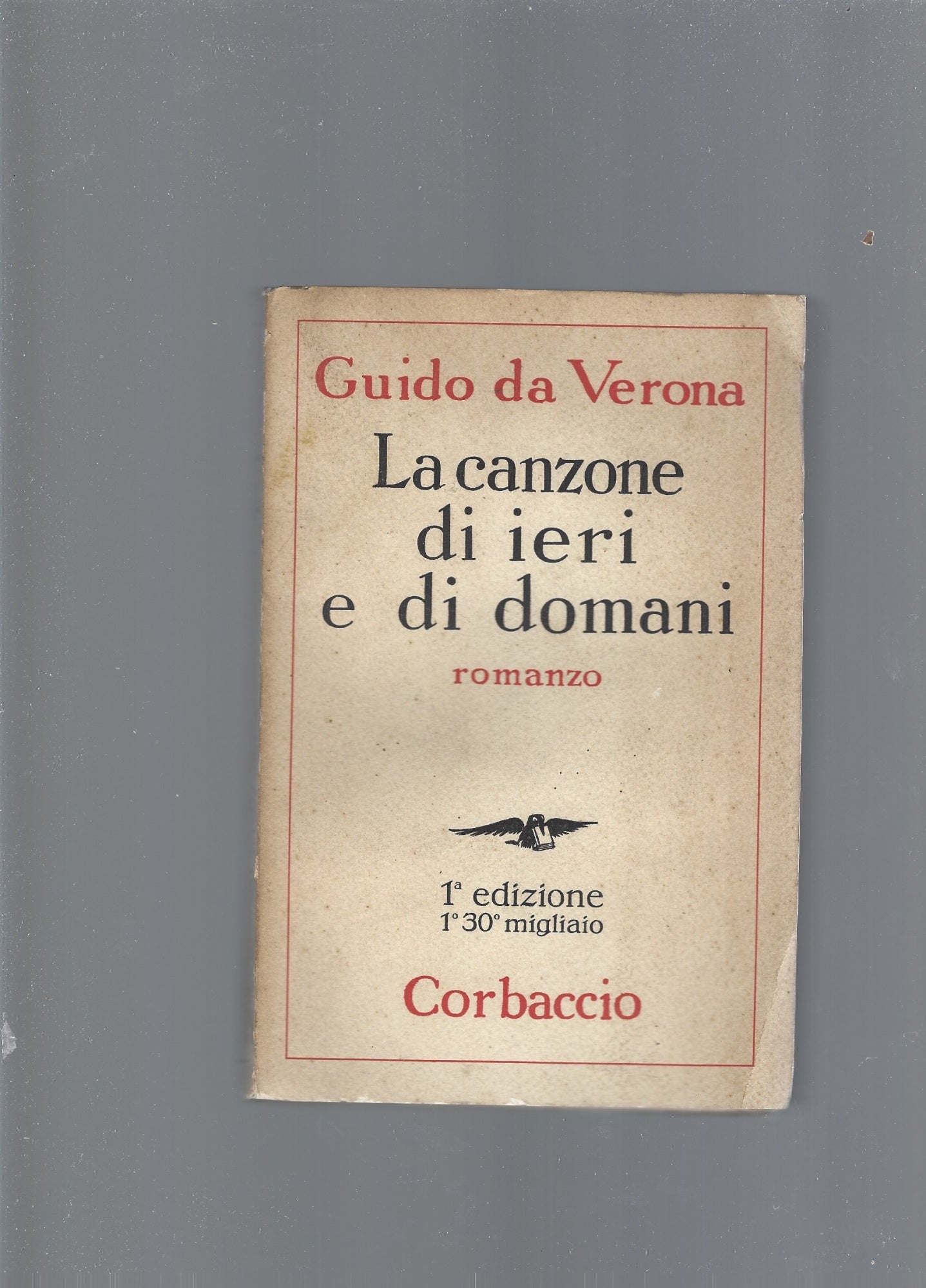 La canzone di ieri e di domani - copertina
