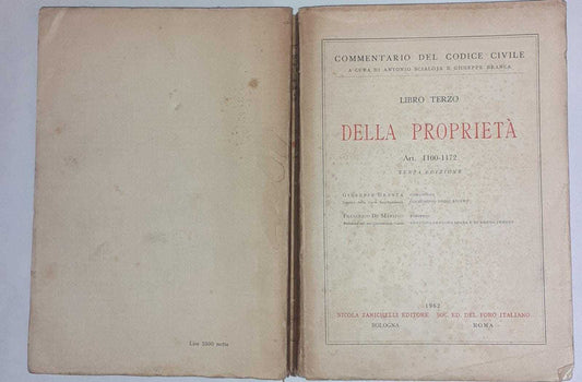 Commentario del codice civile. Libro terzo della proprieta' Art. 1100-1172 - copertina