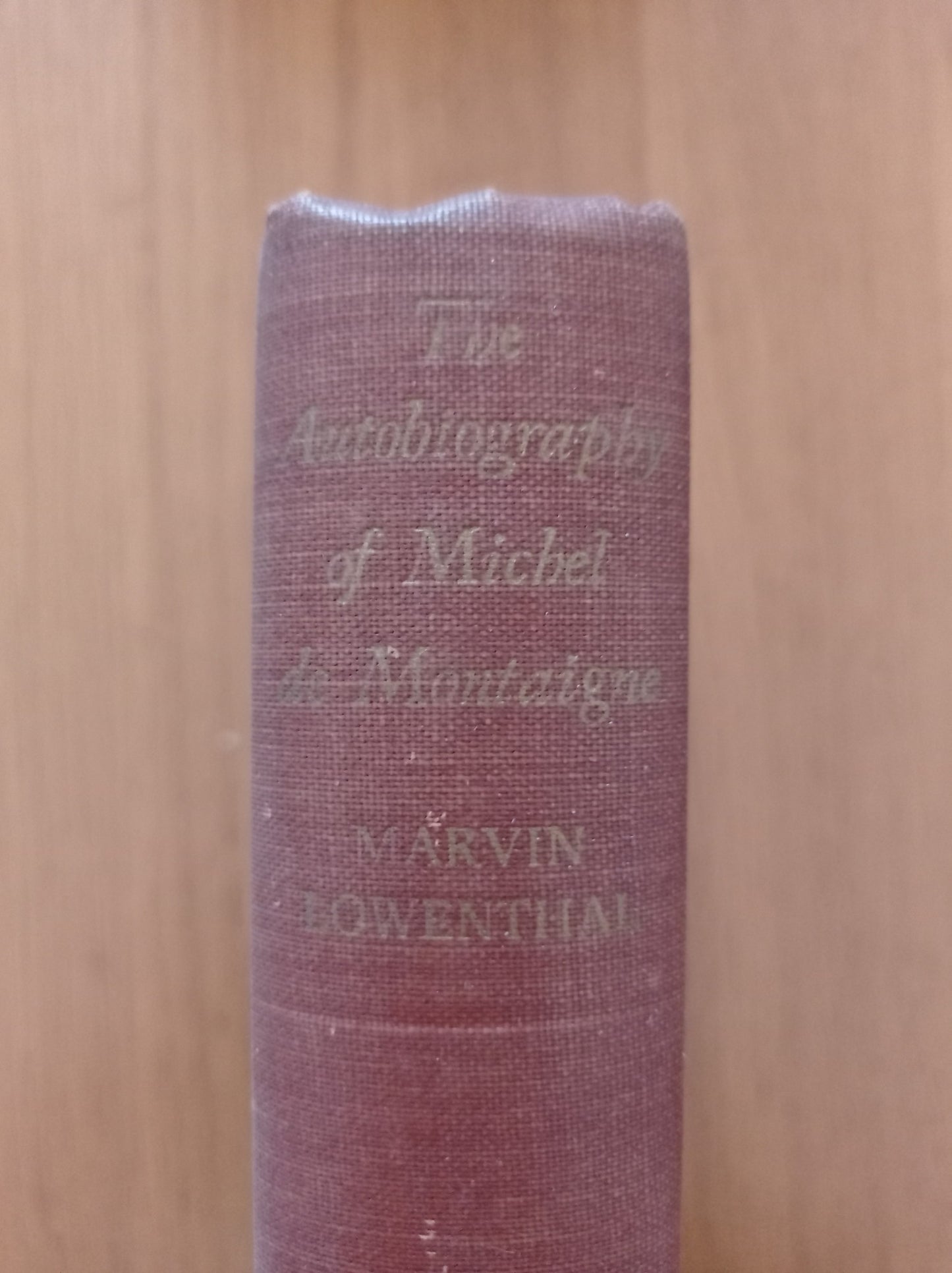 The Autobiography of Michel de Montaigne - copertina