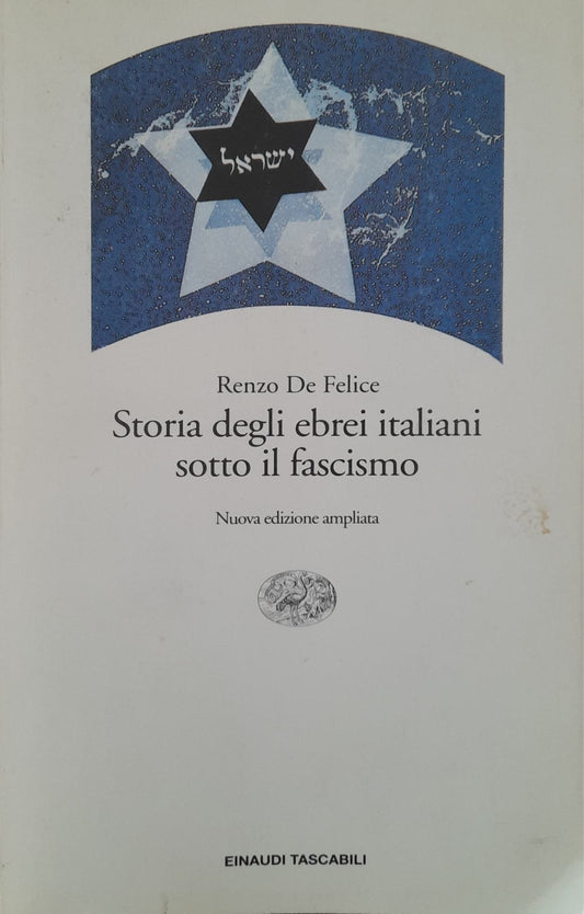 Storia degli ebrei italiani sotto il fascismo - copertina