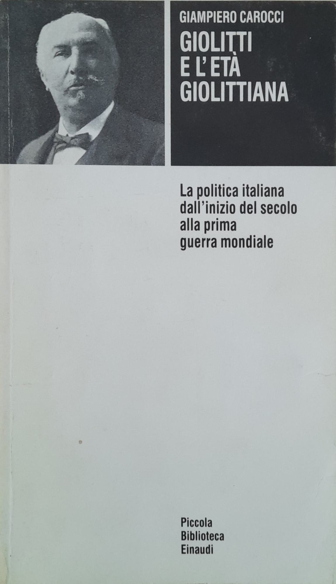 Giolitti e l'età giolittiana - copertina