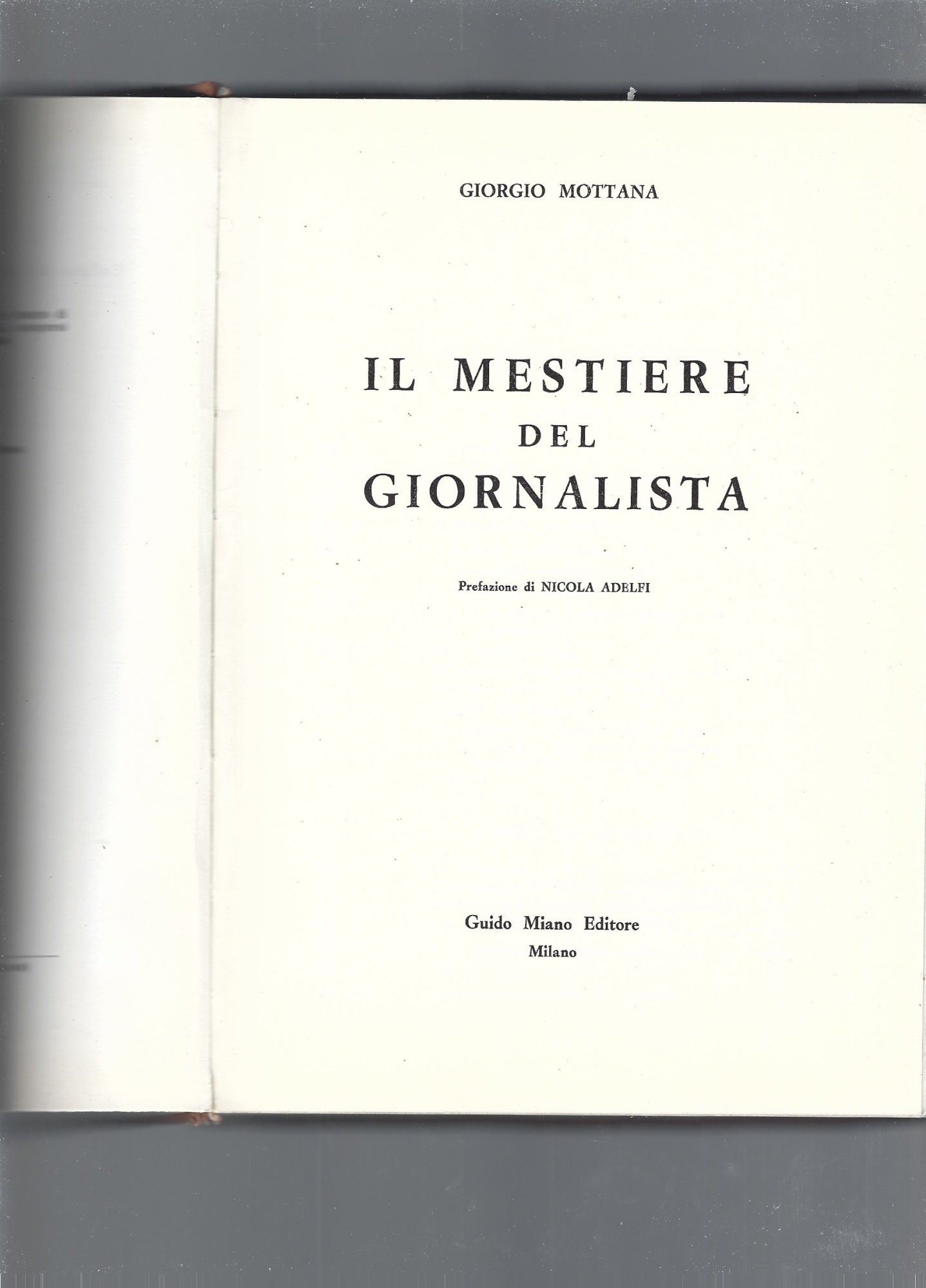 Il mestiere del giornalista - copertina