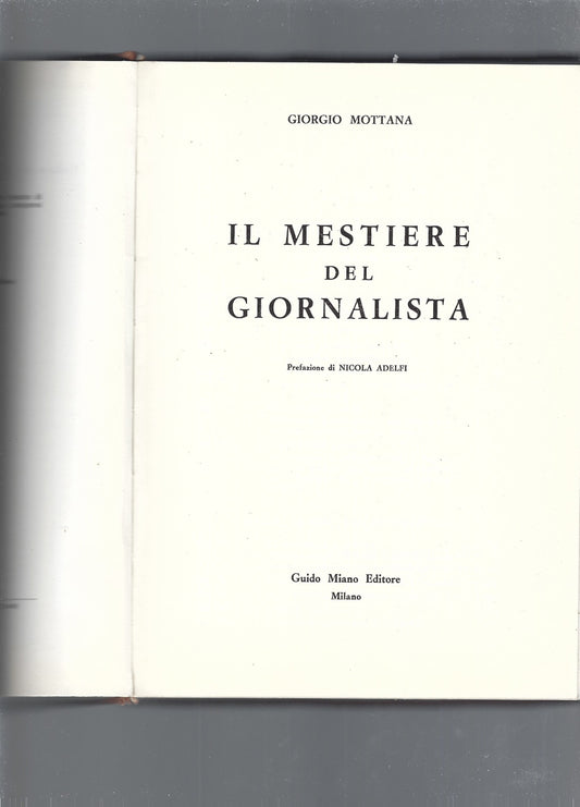 Il mestiere del giornalista - copertina