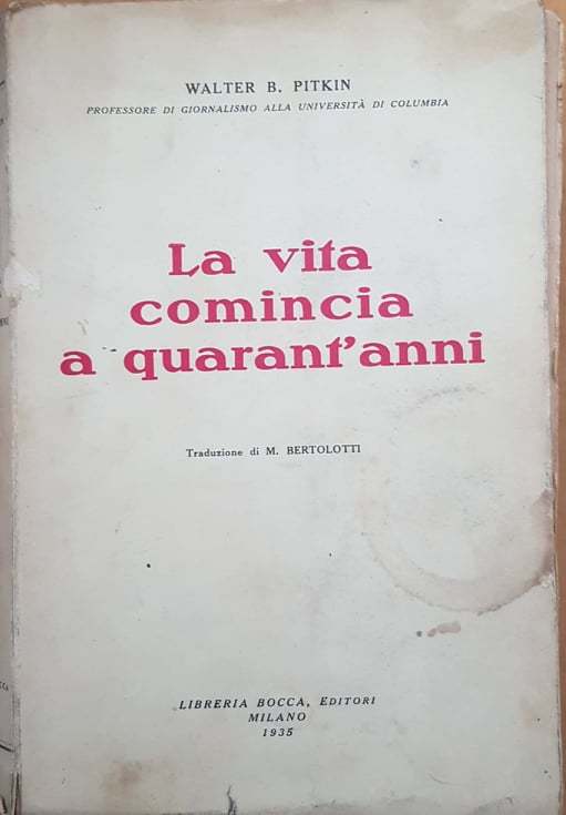 La vita comincia a quarant'anni - copertina