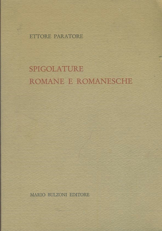 Spigolature romane e romanesche - copertina