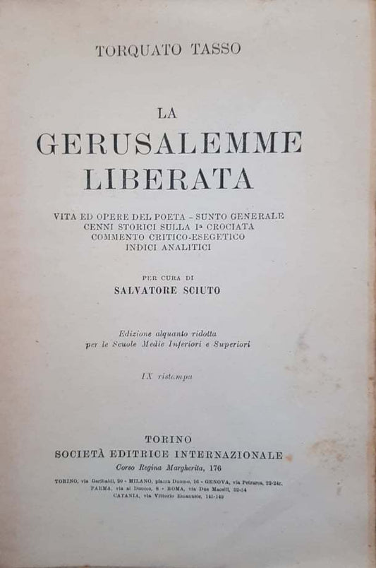La Gerusalemme liberata - copertina