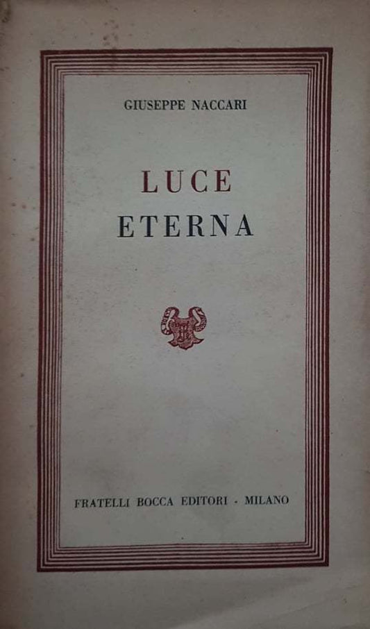Luce Eterna - copertina