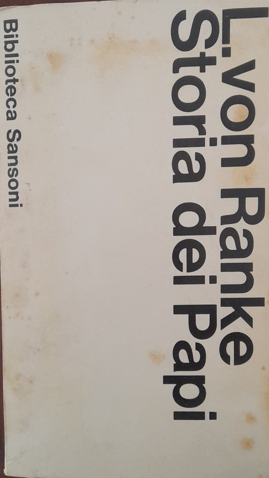 Storia dei papi - copertina