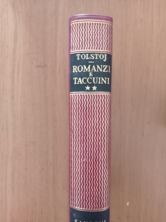 Romanzi e taccuini Vol. II - copertina