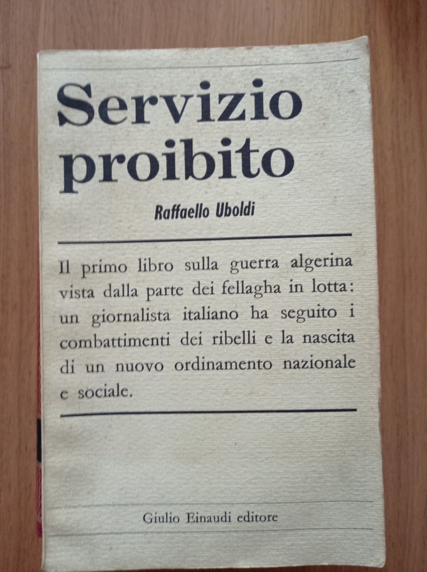 Servizio proibito - copertina