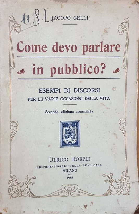 Come devo parlare in pubblico? - copertina