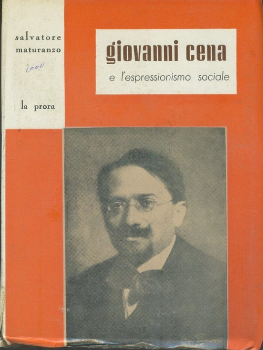 Giovanni Cena e l'espressionismo sociale - copertina