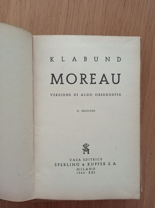 Moreau - copertina