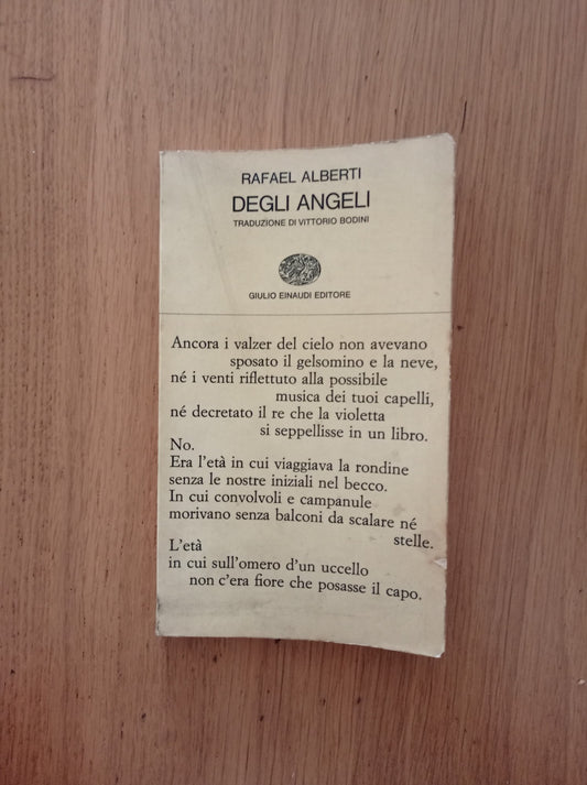 Degli angeli - copertina