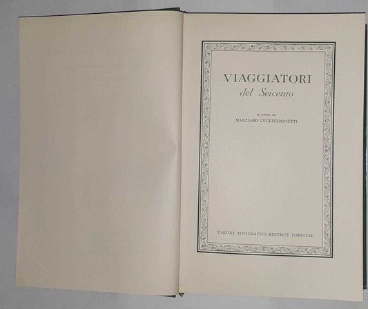 Viaggiatori del Seicento - copertina
