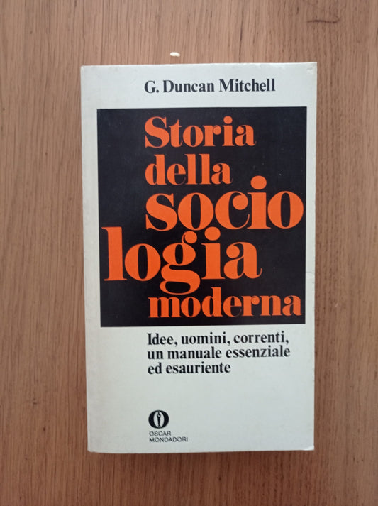 Storia della sociologia moderna - copertina
