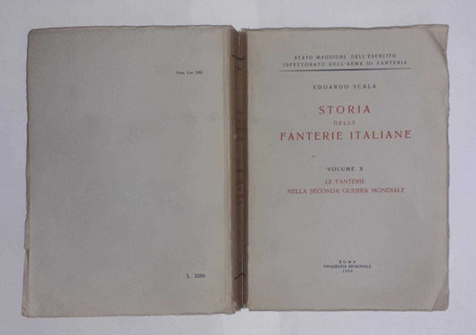 Storia delle fanterie italiane. Volume X. Le fanterie nella seconda guerra mondiale - copertina