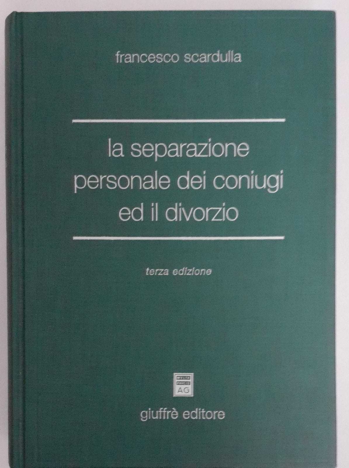 La separazione personale dei coniugi ed il divorzio - copertina