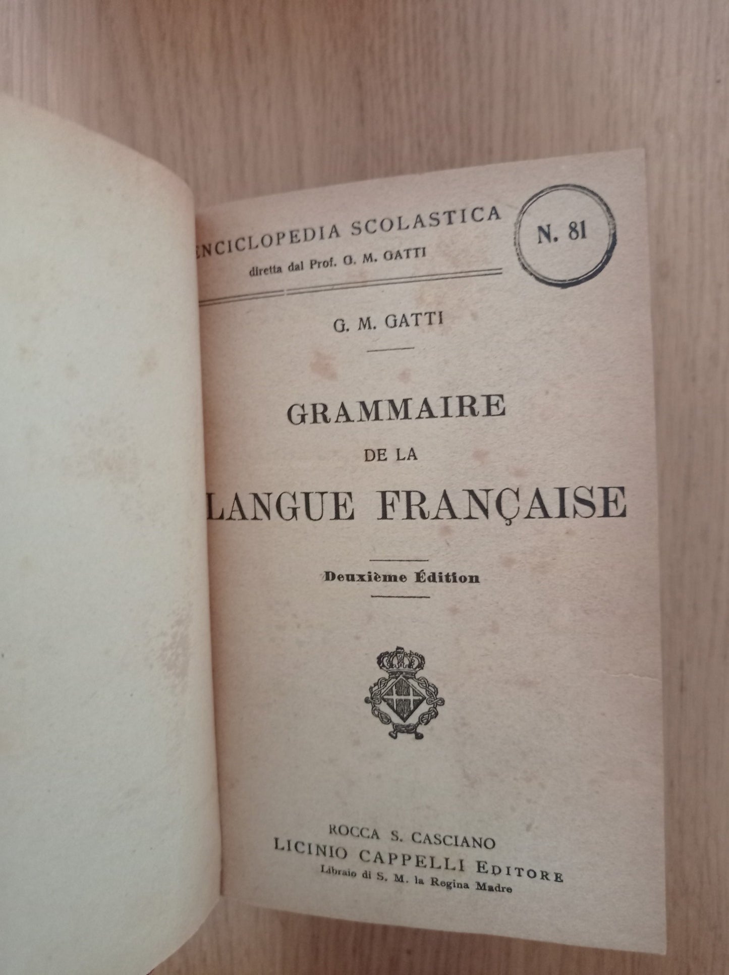 Grammaire de la langue francaise - copertina