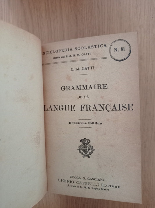 Grammaire de la langue francaise - copertina