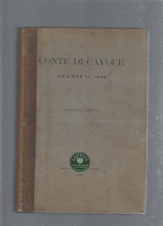 Il Conte di Cavour, avanti il 1848 - copertina