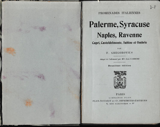 Palerme, Syracuse, Naples, Ravenne, Capri, Castedelmonte, Sabine et Ombrie - copertina
