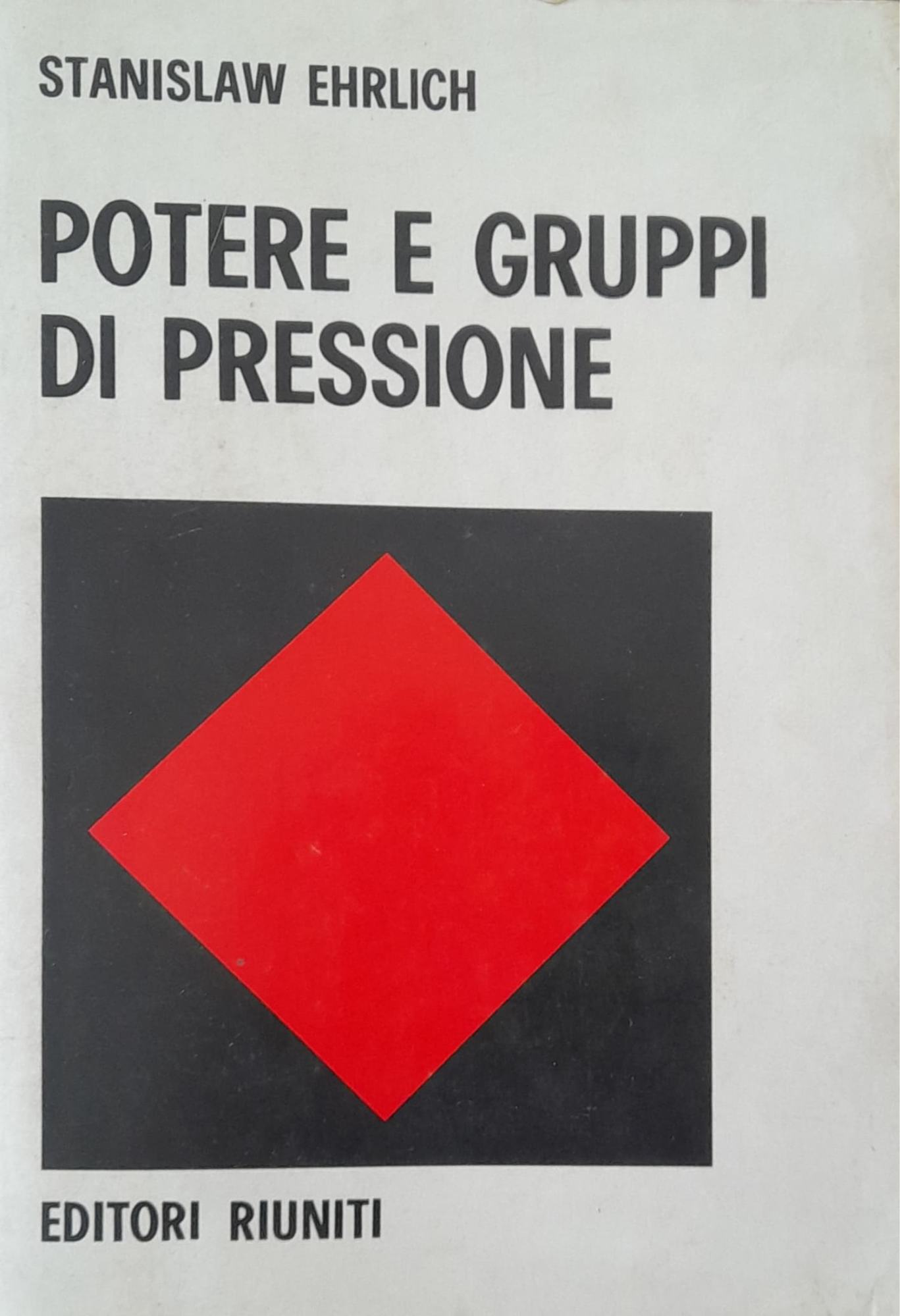 Potere e gruppi di pressione - copertina