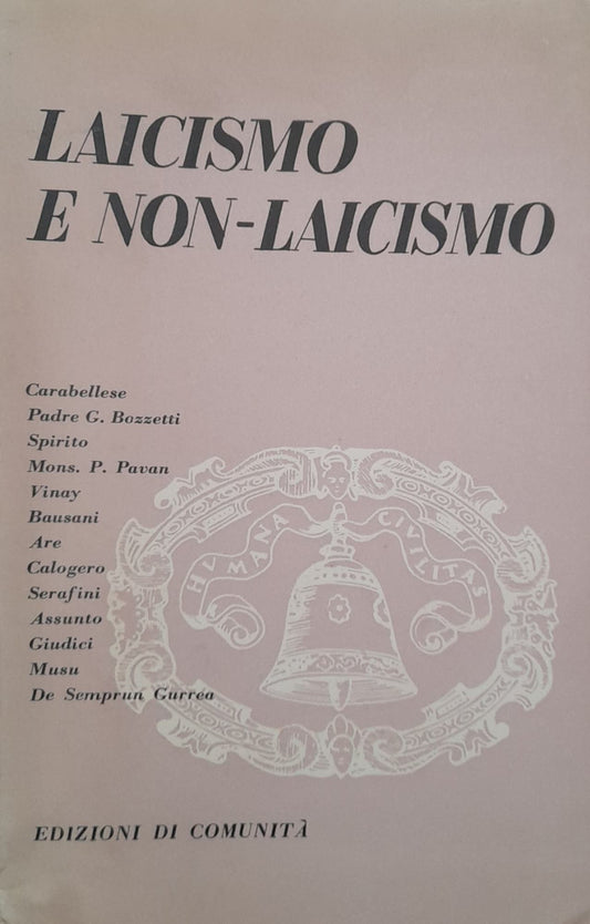 Laicismo e non-laicismo - copertina