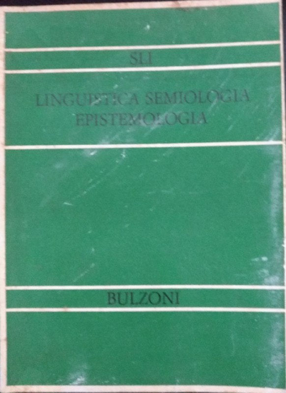 Linguistica semiologia epistemologia - copertina