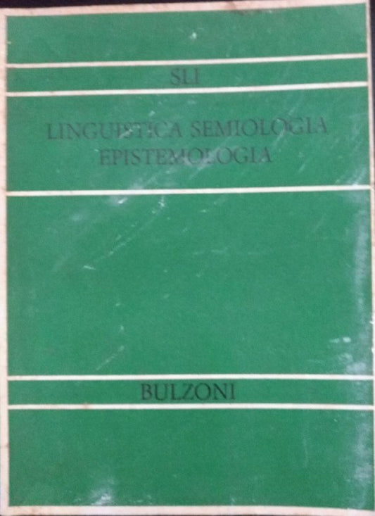 Linguistica semiologia epistemologia - copertina