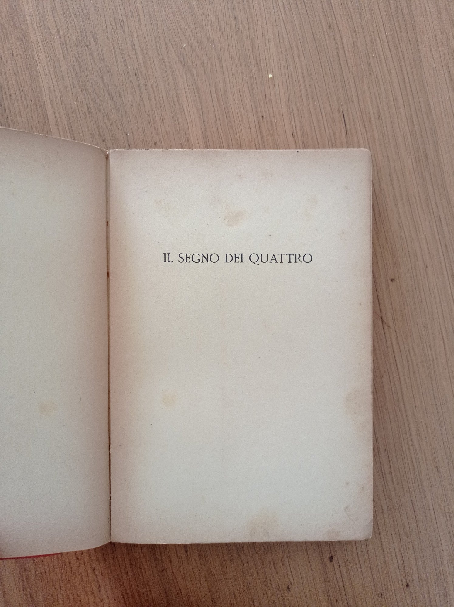 Il segno dei quattro - copertina