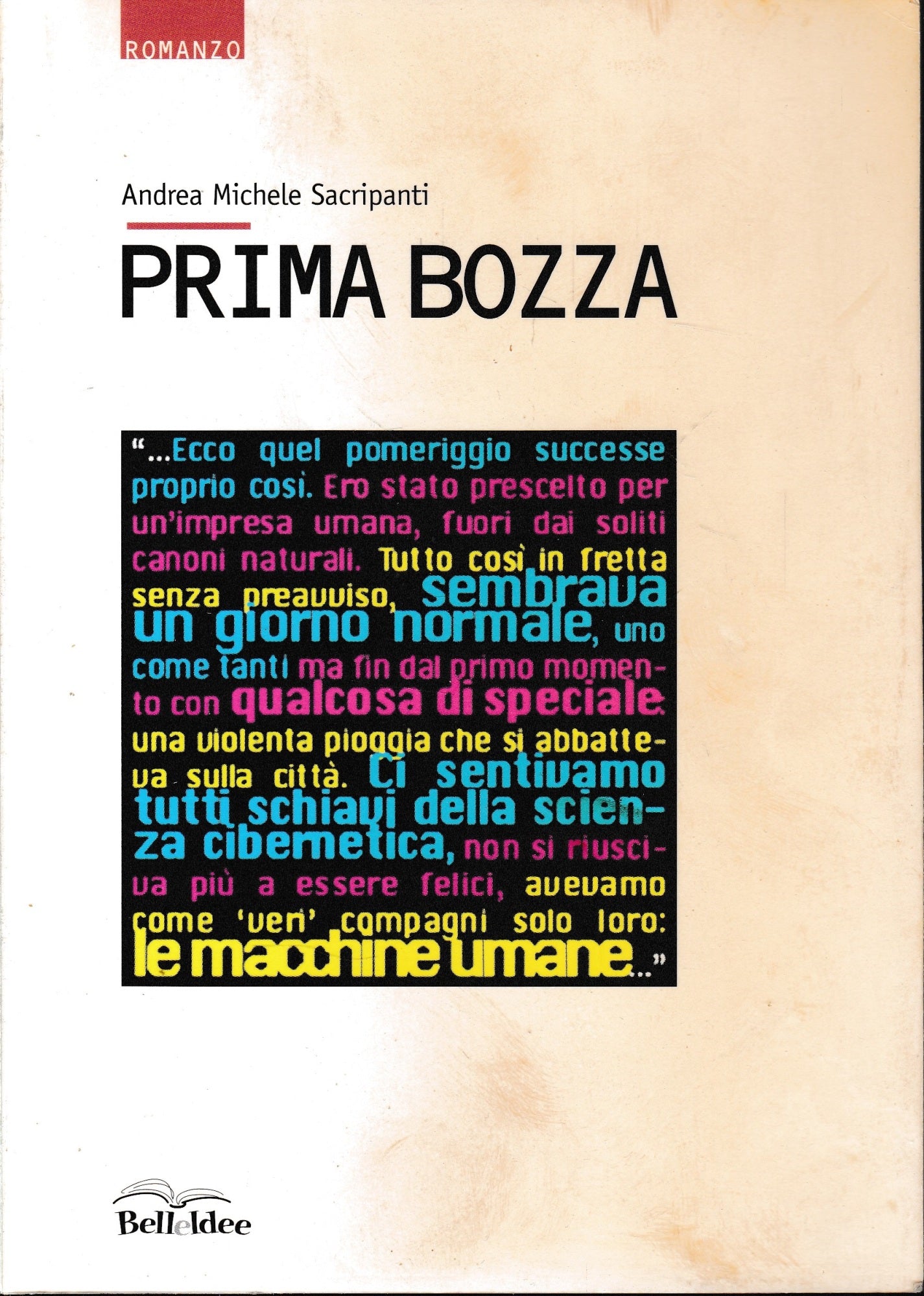 Prima bozza - copertina