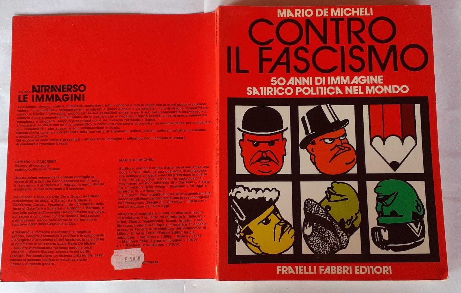 Contro il fascismo. 50 anni di immagine satirico-politica nel mondo - copertina