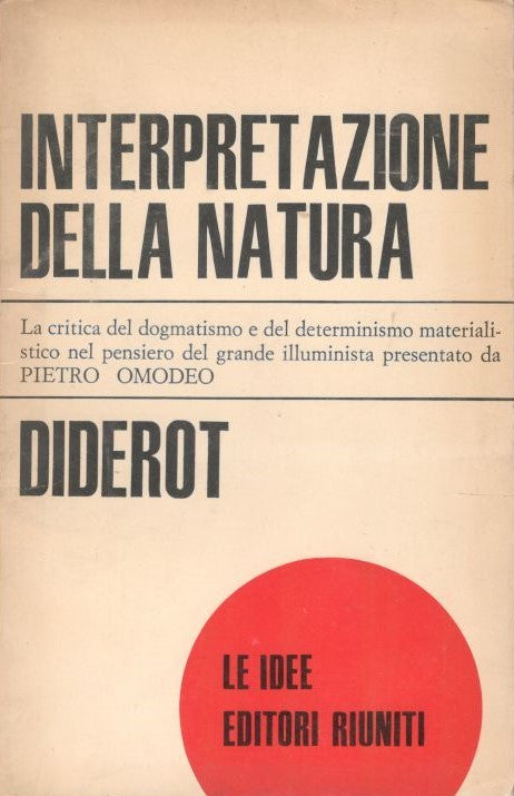 Interpretazione della natura - copertina