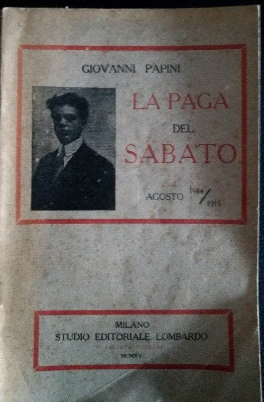 La paga del sabato - copertina