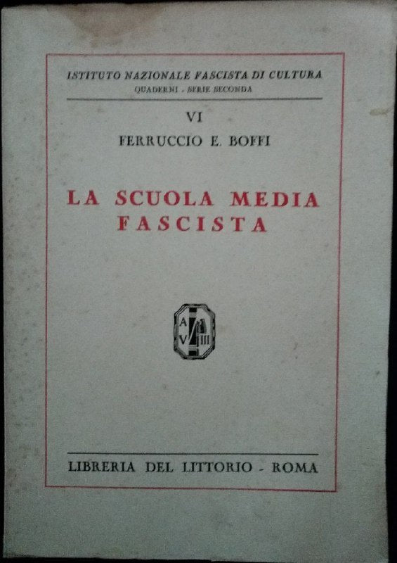 La scuola media fascista - copertina