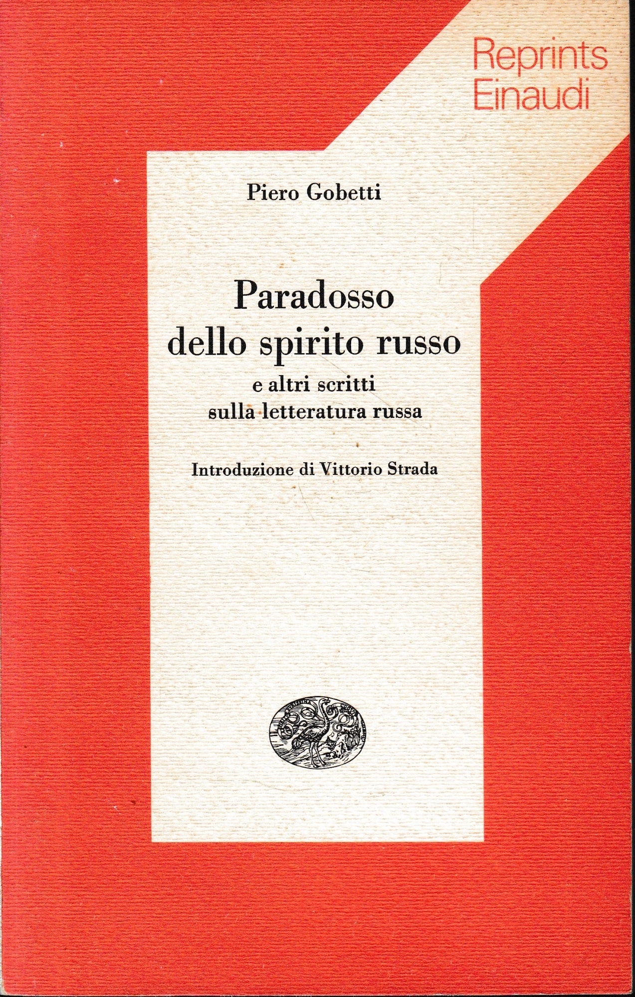 Paradosso dello spirito russo e altri scritti sulla letteratura russa - copertina