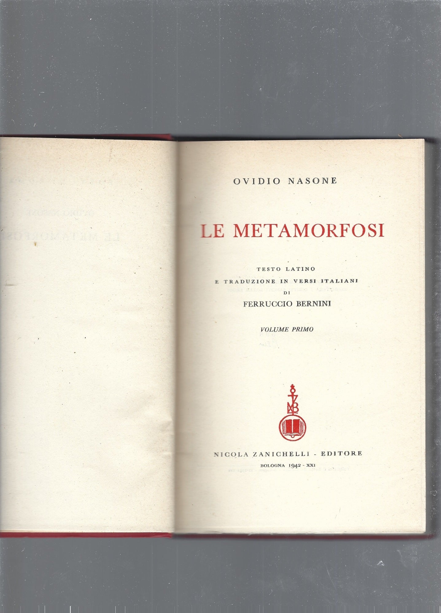 Le metamorfosi, 2 volumi - copertina