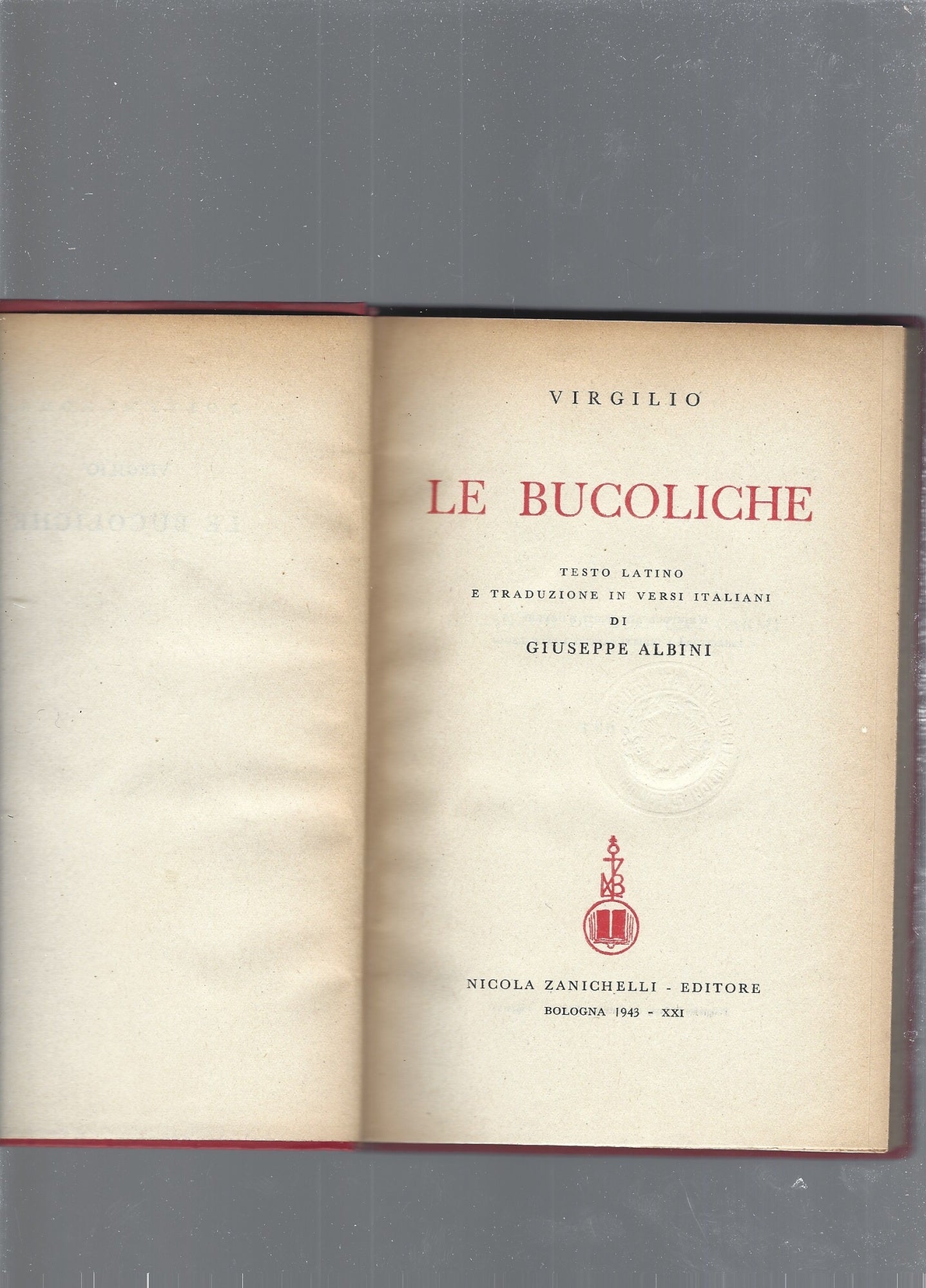 Le bucoliche - copertina