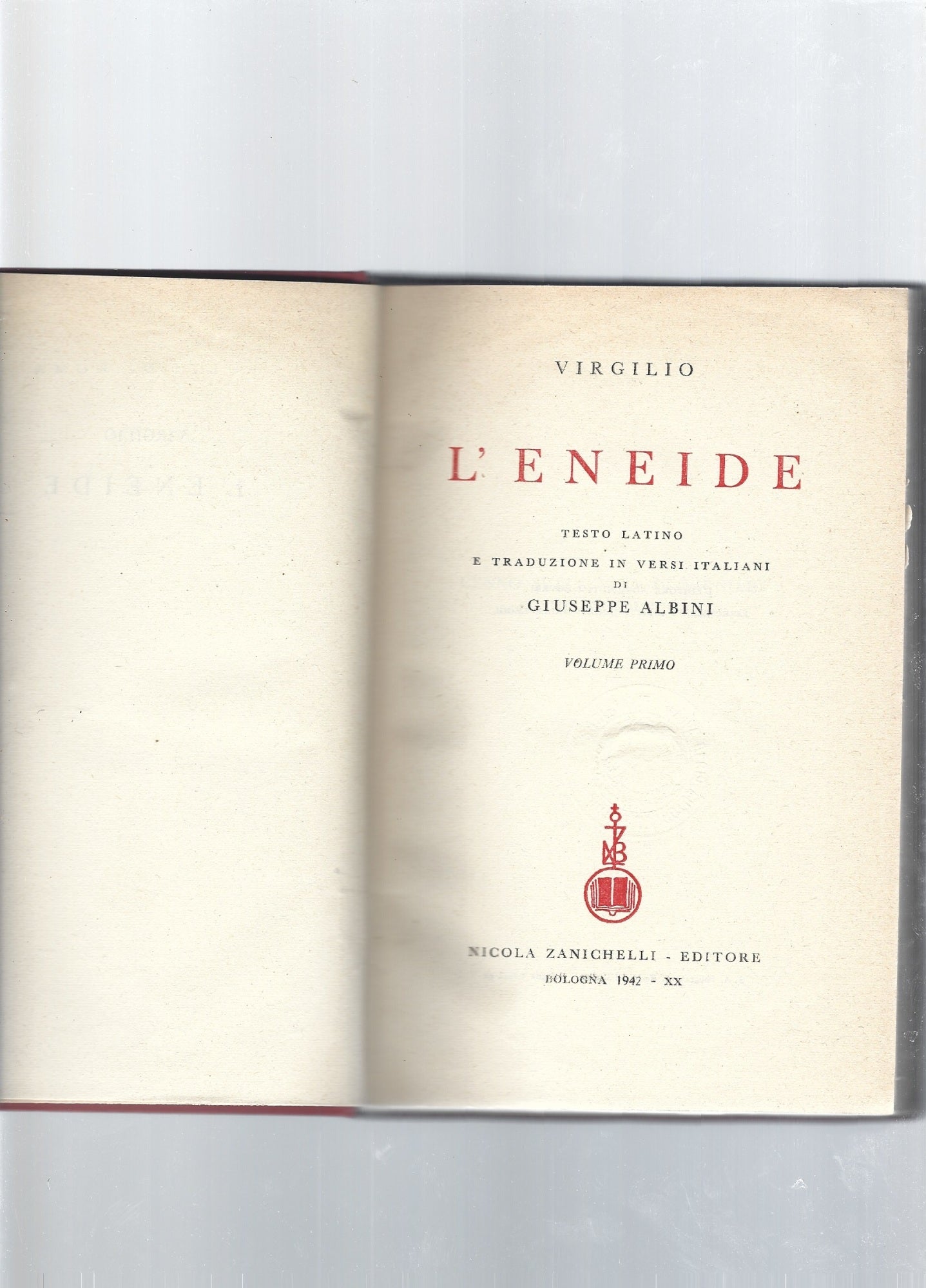 L'Eneide,  2  volumi - copertina