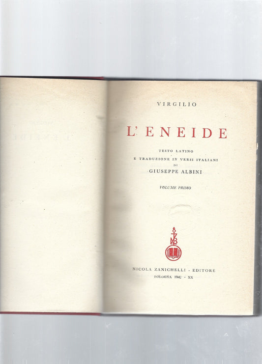 L'Eneide,  2  volumi - copertina