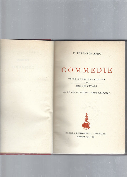 Commedie - copertina