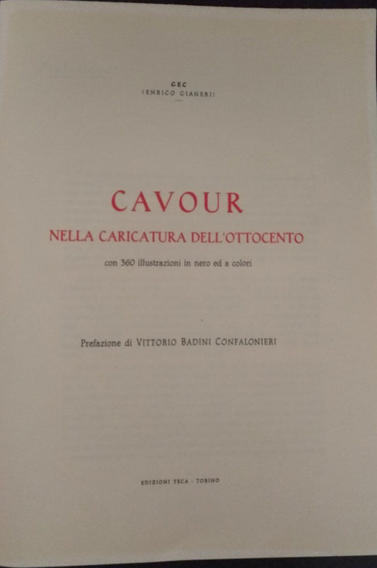 Cavour nella caricatura dell'Ottocento - copertina