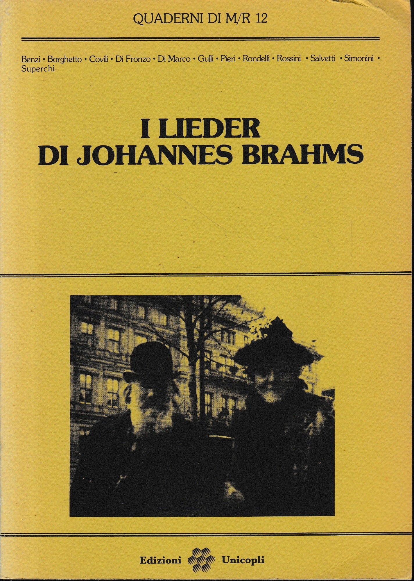 I Lieder di Johannes Brahms : Festival internazionale di musica vocale da camera : Carpi, settembre-ottobre 1985 - copertina