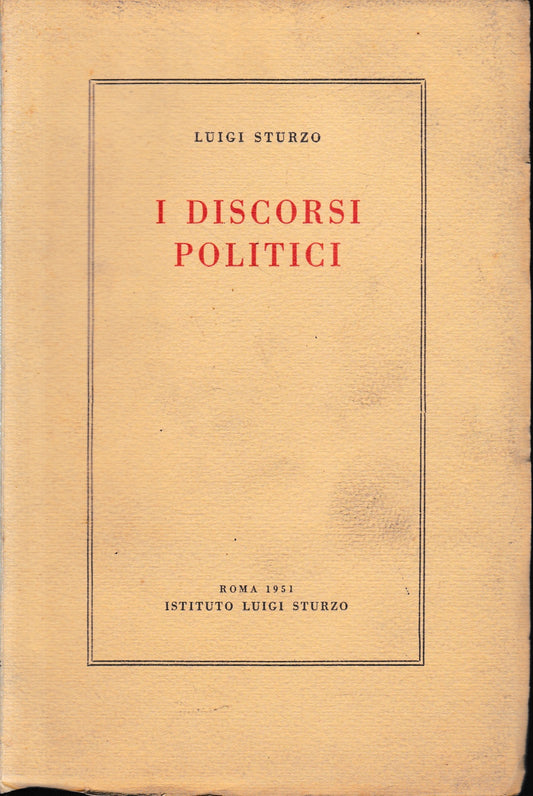 I discorsi politici - copertina