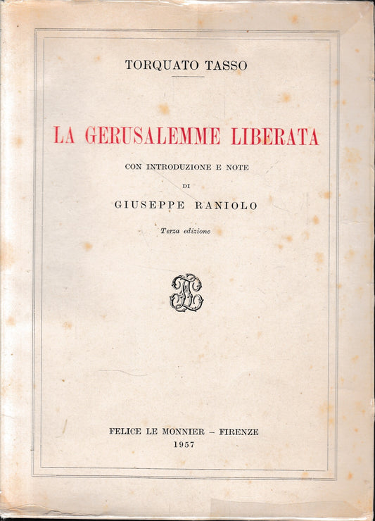 La Gerusalemme liberata - copertina