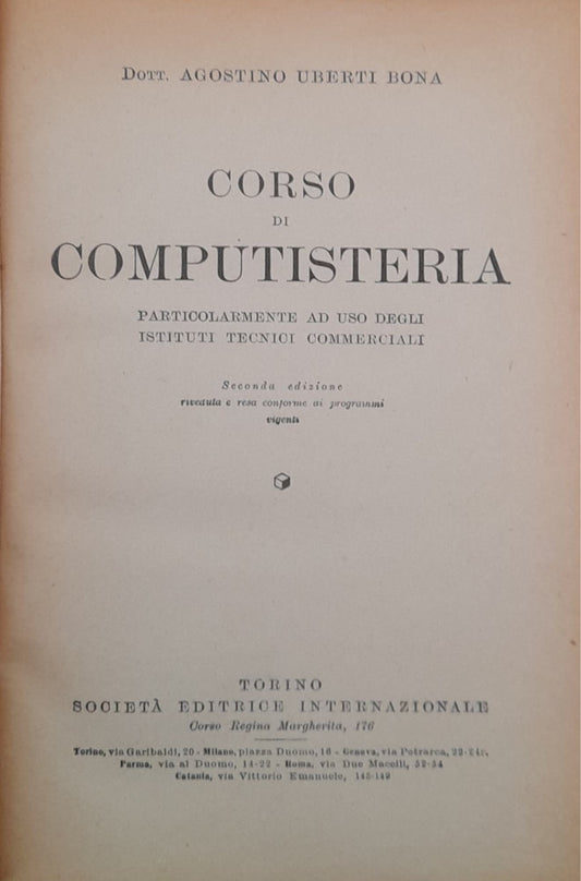 Corso di computisteria - copertina